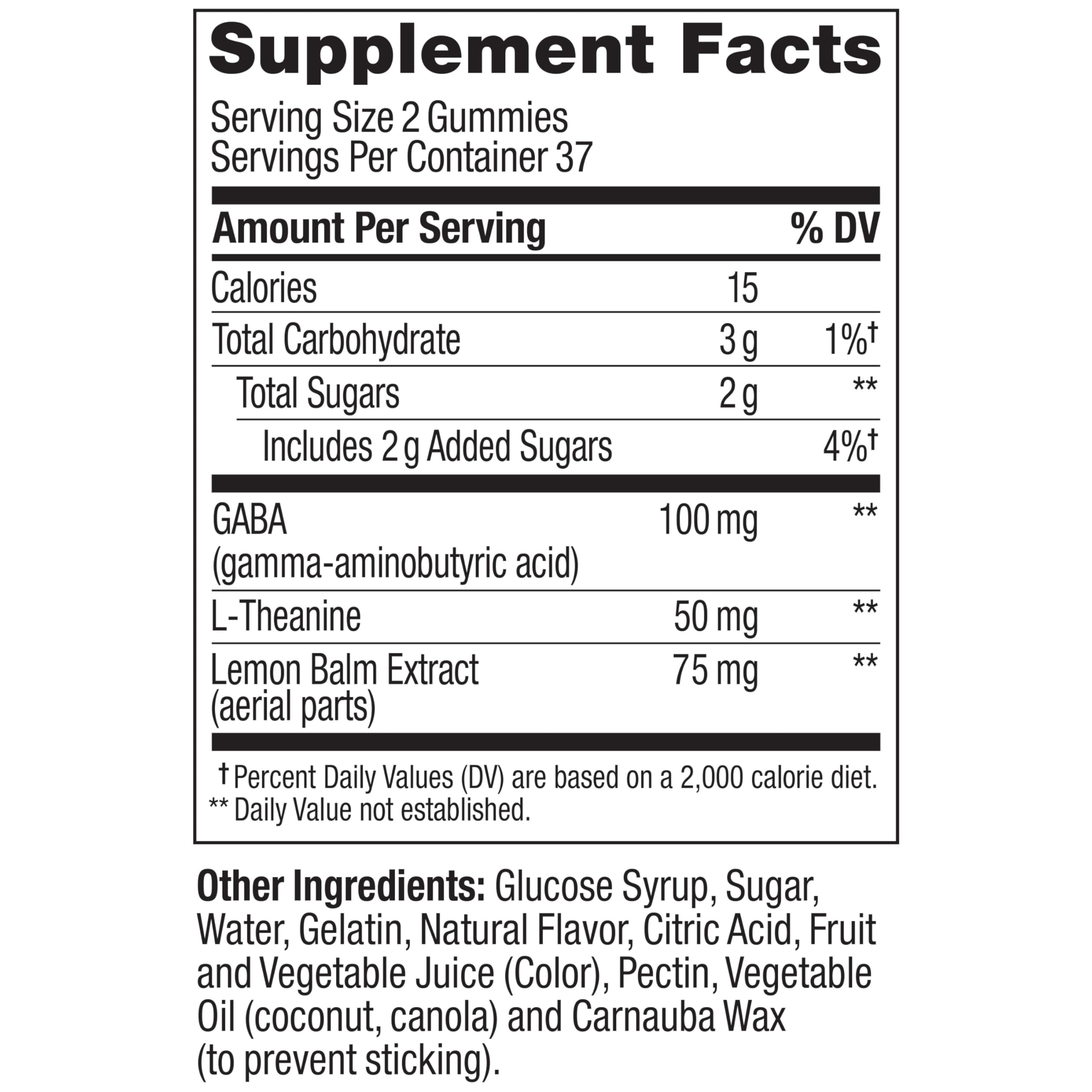 OLLY Goodbye Stress Gummy, GABA, L-Theanine, Lemon Balm, Stress Relief Supplement, Berry - 74 Count
