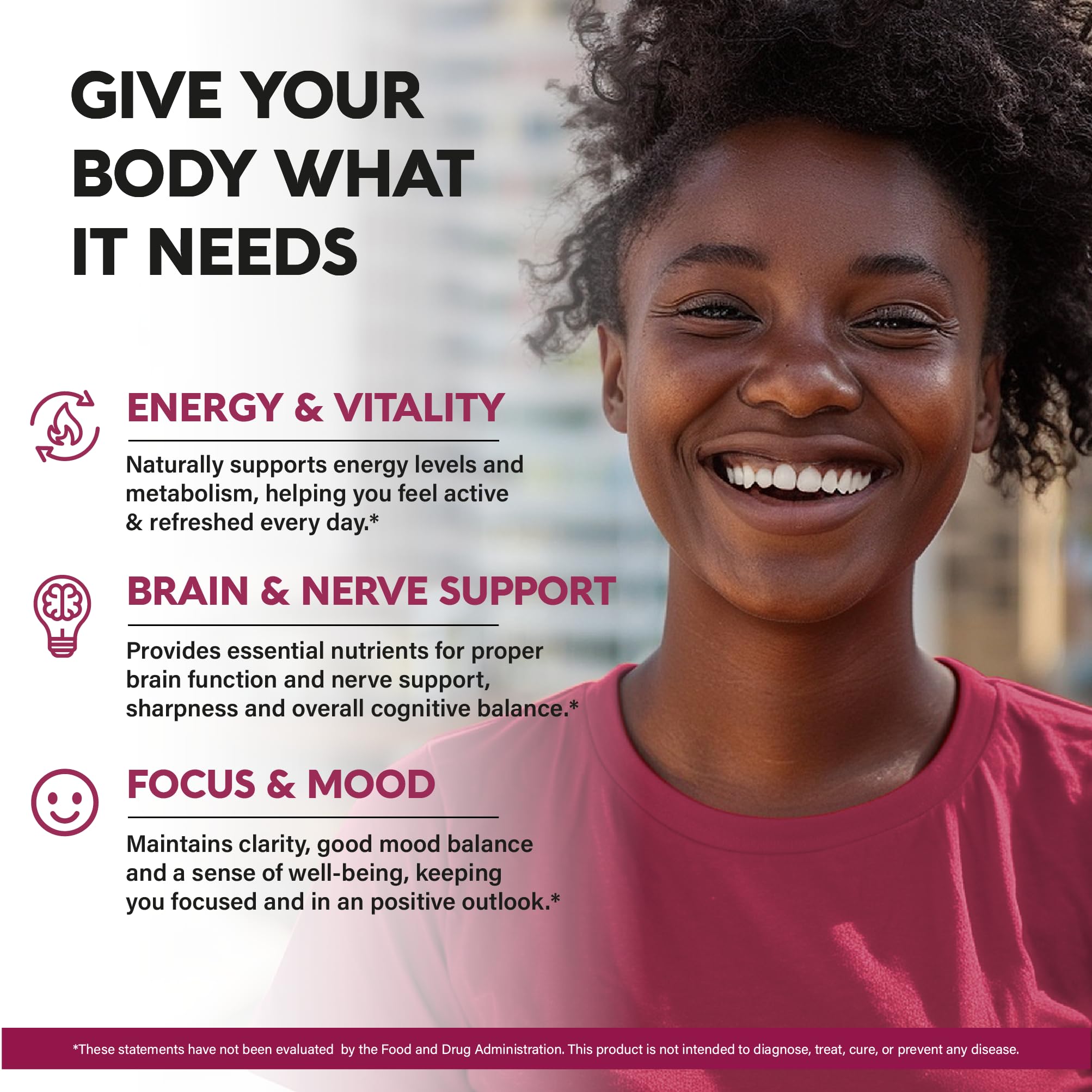 Vitamin B Complex for Men & Women - Riboflavin B2, B12, B1, B3, B5, B6, B7, B8, B9 | Vitamin C, Choline, Inositol - B-Complex Supplement - Energy, Brain & Heart Support - Made in USA, 60 Vegan Caps