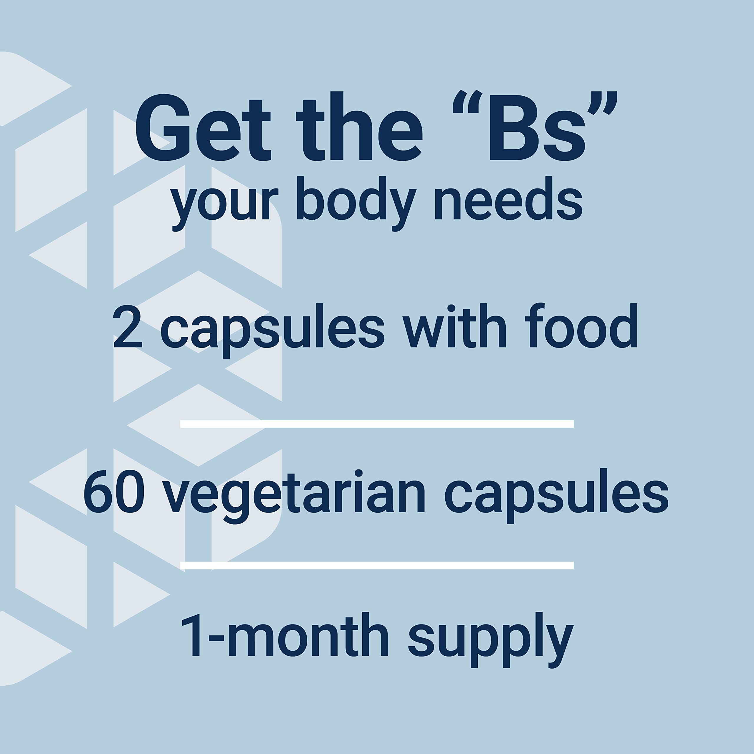 Life Extension Bioactive Complete B-Complex, Heart, Brain and Nerve Support, Healthy Energy, Metabolism, Complete B Complex, 60 Vegetarian Capsules (Pack of 2)