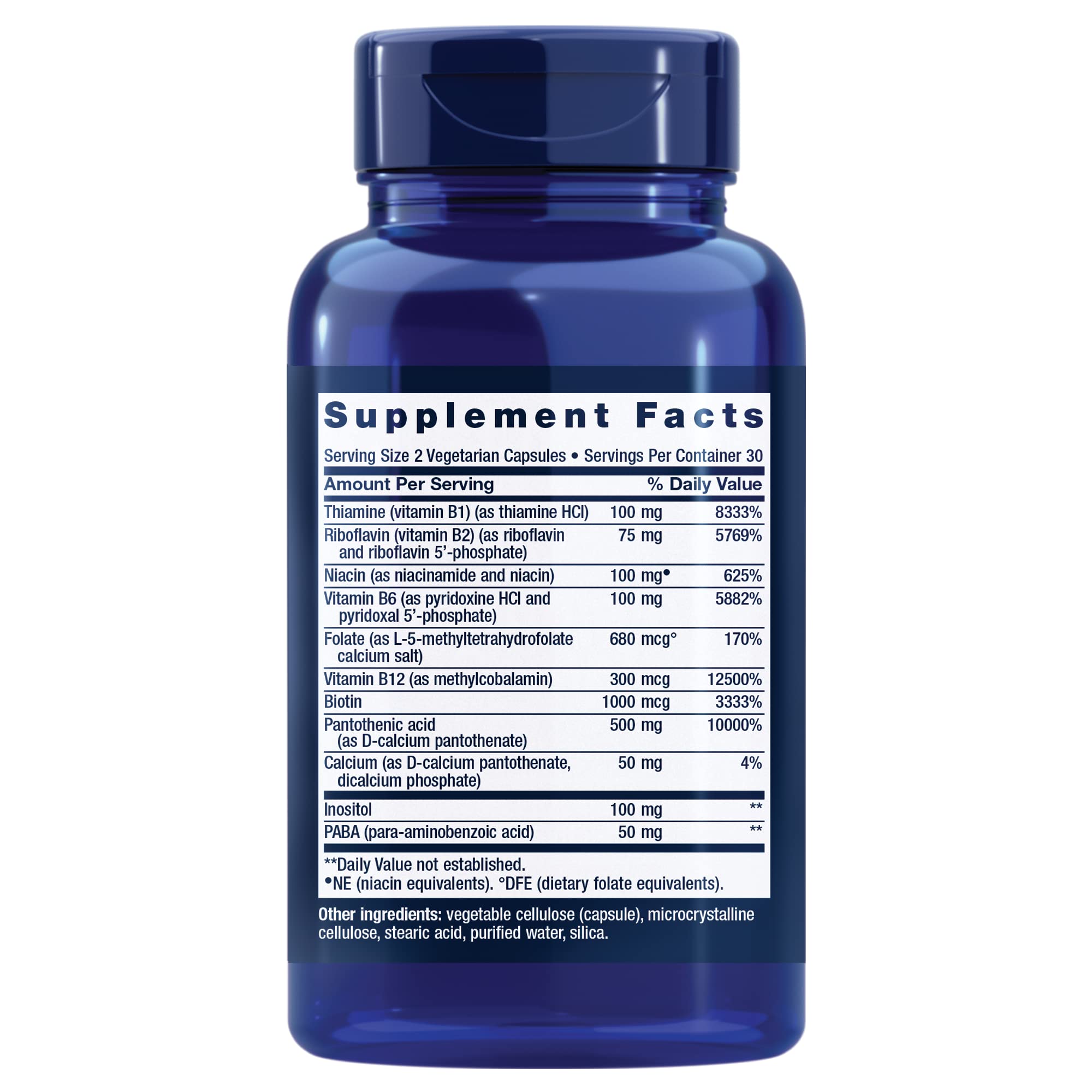 Life Extension Bioactive Complete B-Complex, Heart, Brain and Nerve Support, Healthy Energy, Metabolism, Complete B Complex, 60 Vegetarian Capsules (Pack of 2)