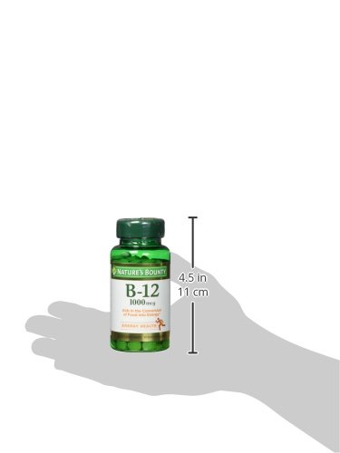 Nature's Bounty Vitamin B12 1000 mcg Supplements,Supports Energy Metabolism,200 Ct,(Pack of 2)