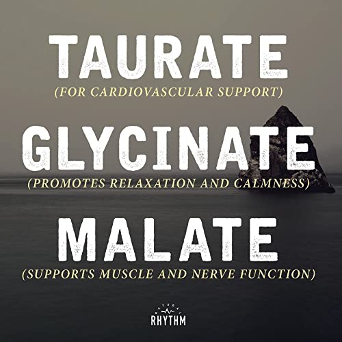 Natural Rhythm Triple Calm Magnesium 150 mg - 2 Pack – Magnesium Supplement with Magnesium Glycinate, Malate, and Taurate. Calming Blend for Promoting Rest and Relaxation - 120 Count Bottles