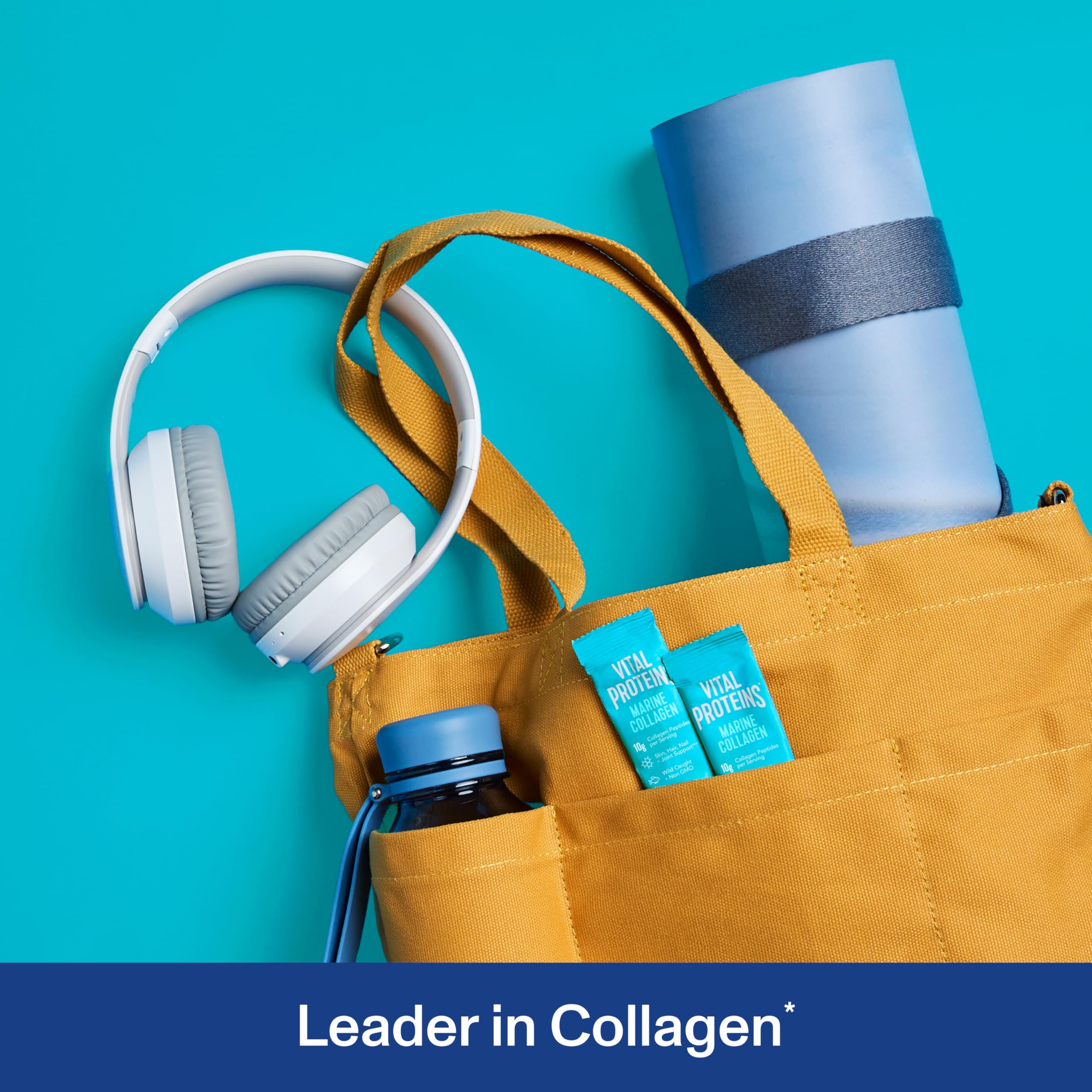 Vital Proteins Marine Collagen, Wild-Caught, Non-GMO Project Verified, Unflavored Stick Packs (10g) (Box of 20)