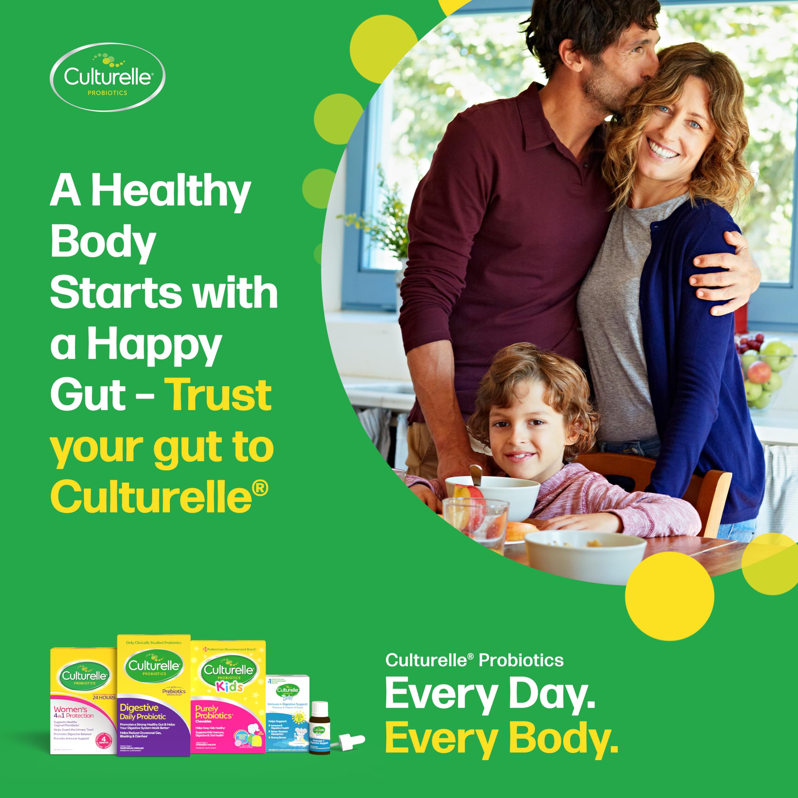 Culturelle Kids Complete Chewable Multivitamin + Probiotic For Kids, Ages 3+, 50 Count, Digestive Health, Oral Health & Immune Support - With 11 Vitamins & Minerals, including Vitamin C, D3 & Zinc