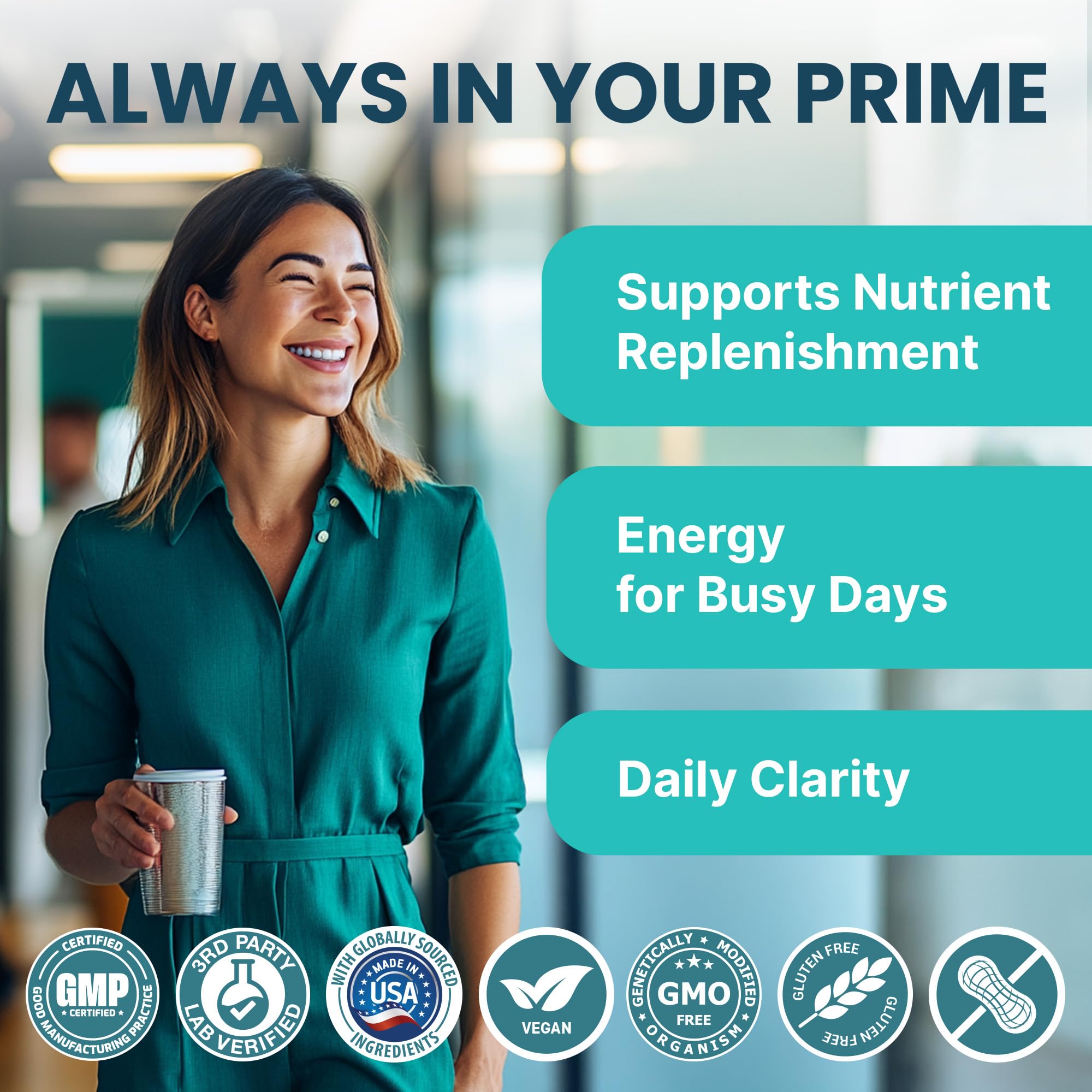 4-in-1 Calcium Supplements for Women and Men - Calcium with Vitamin D3 K2 5000 IU Supplement, 600mg per Serving - Gluten-Free, Vegan-Friendly (120 ct)