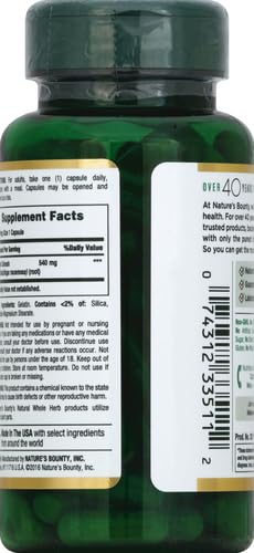 Nature's Bounty Black Cohosh Root Pills and Herbal Health Supplement, Natural Menopausal Support, 540 mg, 100 Capsules (Pack of 3)