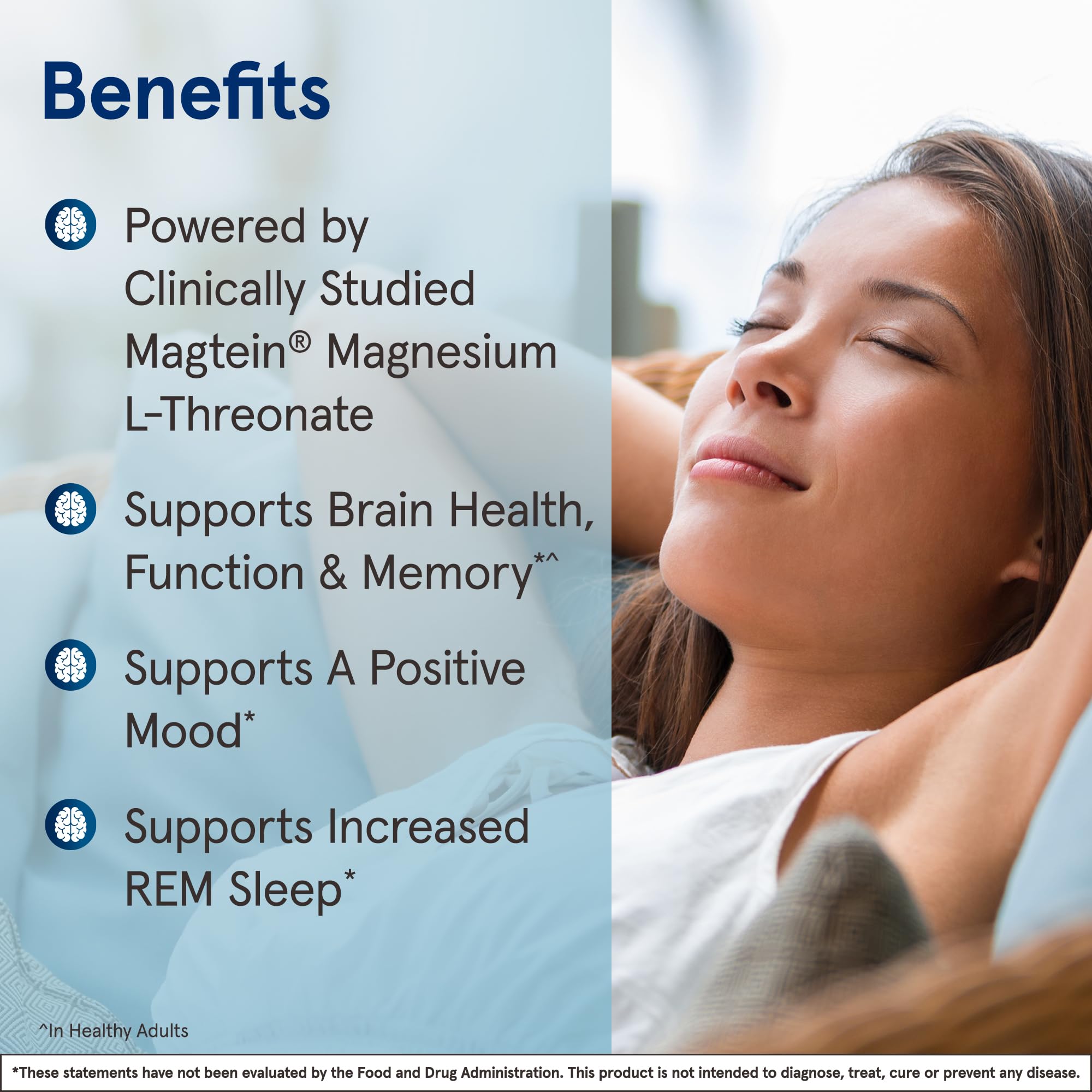 Jarrow Formulas Magnesium L-Threonate, MagMind Magtein Magnesium Supplement, Brain Supplements for Memory Support, 90 Veggie Capsules, Up to a 30 Day Supply