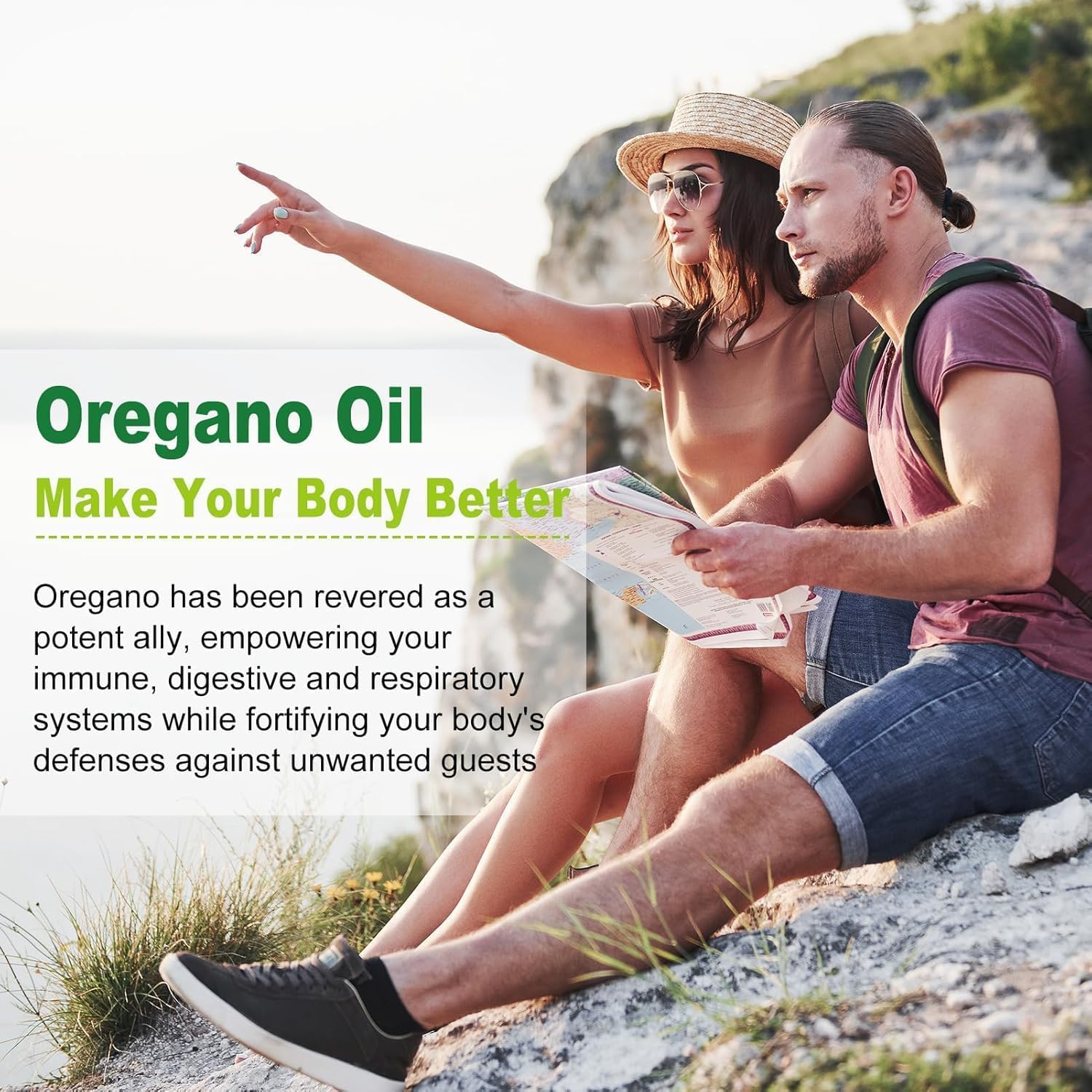 Nature's live Oil of Oregano with Black Seed Oil, 2 in 1 Oregano Supplement for Immune Health, Retains High Concentrated Carvacrol & Thymoquinone, Non-GMO, 60 Softgels, 1 Pack