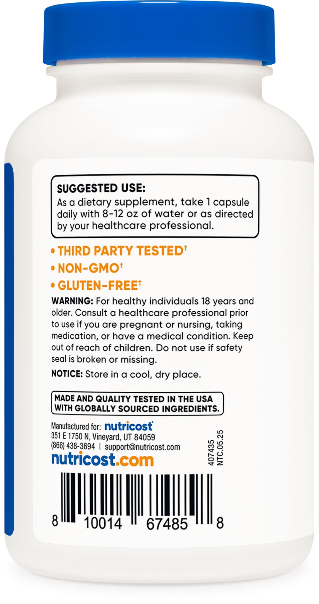 Nutricost Boron Capsules 10mg, 240 Vegetarian Capsules, Gluten Free and Non-GMO (Pack of 2)
