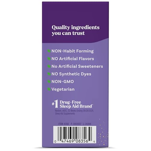 Natrol Sleep + Restore Calming Drink Mix with Magnesium Glycinate, Magnesium Sleep Aid, Melatonin-Free, Lemon Chamomile, 10 Stick Packs