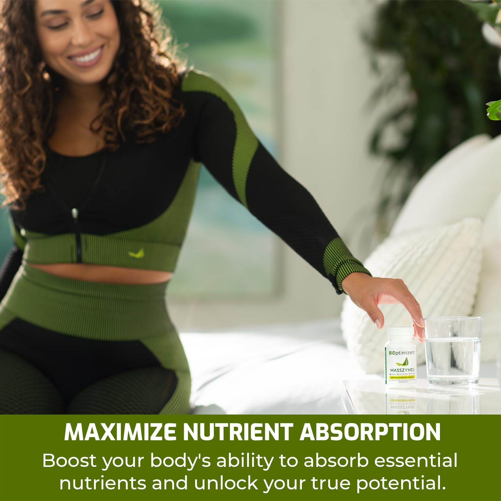 BIOptimizers MassZymes - Complete Digestive Enzymes Supplement for Gut Health - Bloating Relief for Men and Women - Lipase Amylase Bromelain Digestive Enzymes (120 Capsules)