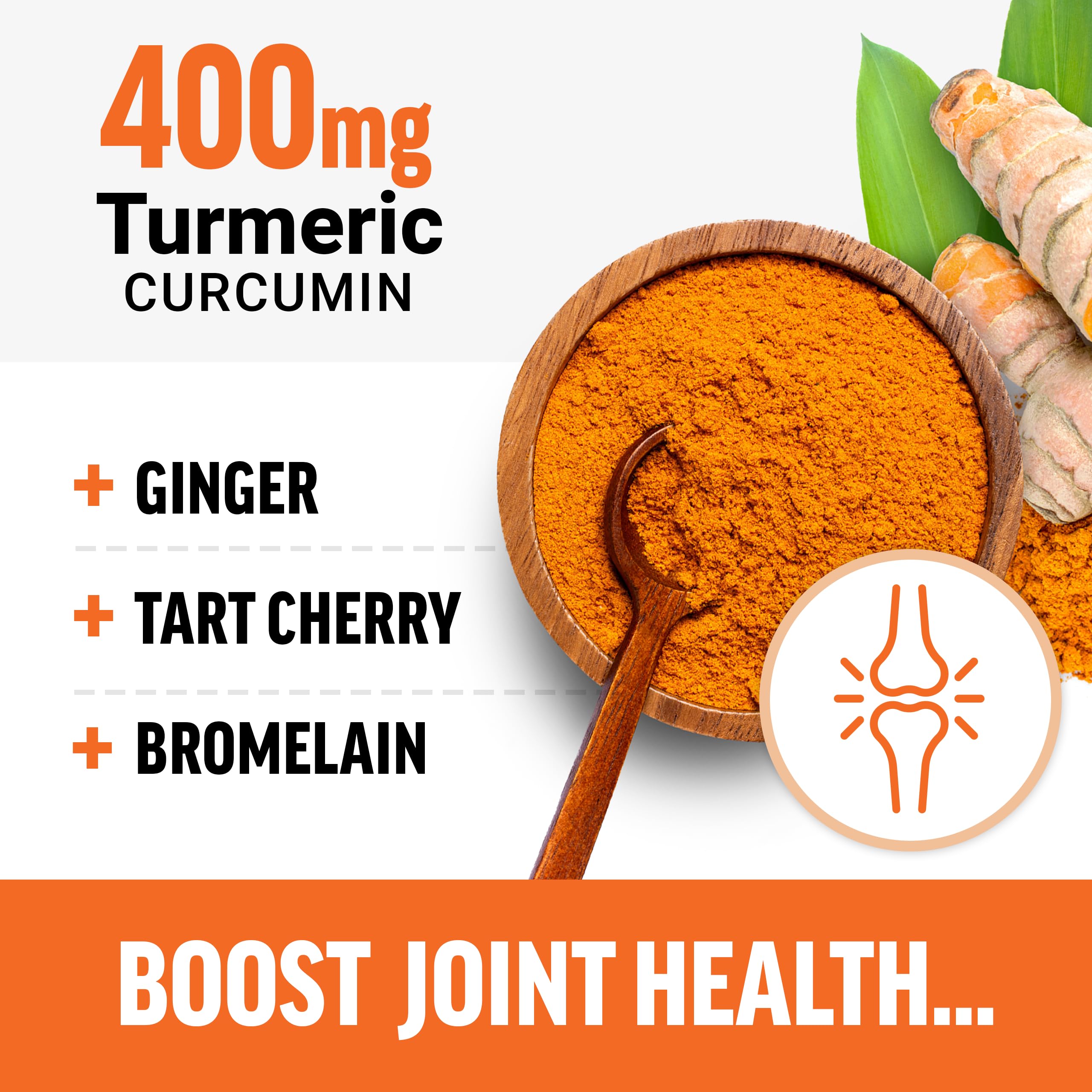 FORCE FACTOR Better Turmeric Supplement 400mg with Black Pepper & Ginger, Extra Strength Joint Support, Superior Absorption, Like Turmeric Gummies, Fruit Splash, 60 Turmeric Chews