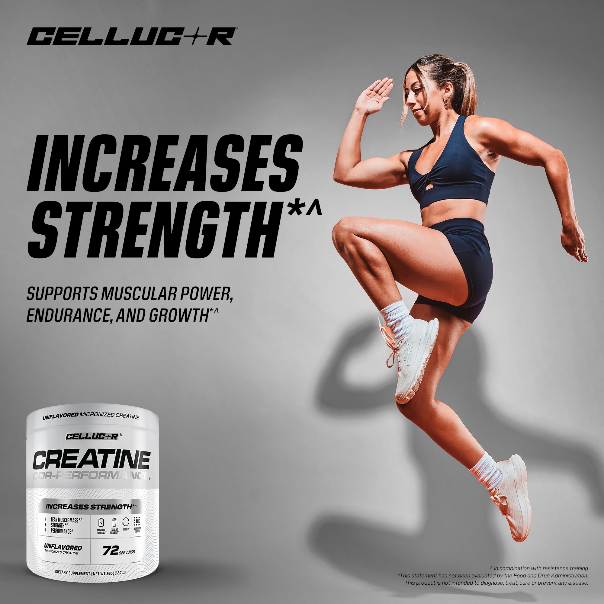 Cellucor Cor-Performance Creatine Monohydrate for Strength and Muscle Growth, 72 Servings