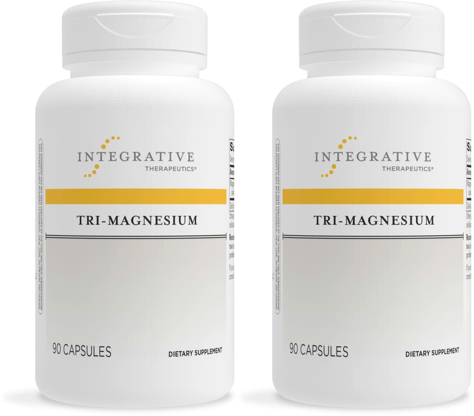 Integrative Therapeutics Tri-Magnesium - Supports Cellular Energy & Energy Metabolism*- Magnesium Supplement for Heart & Nerve Health Support* - Dairy-Free & Gluten-Free - 180 Capsules (180 Servings)