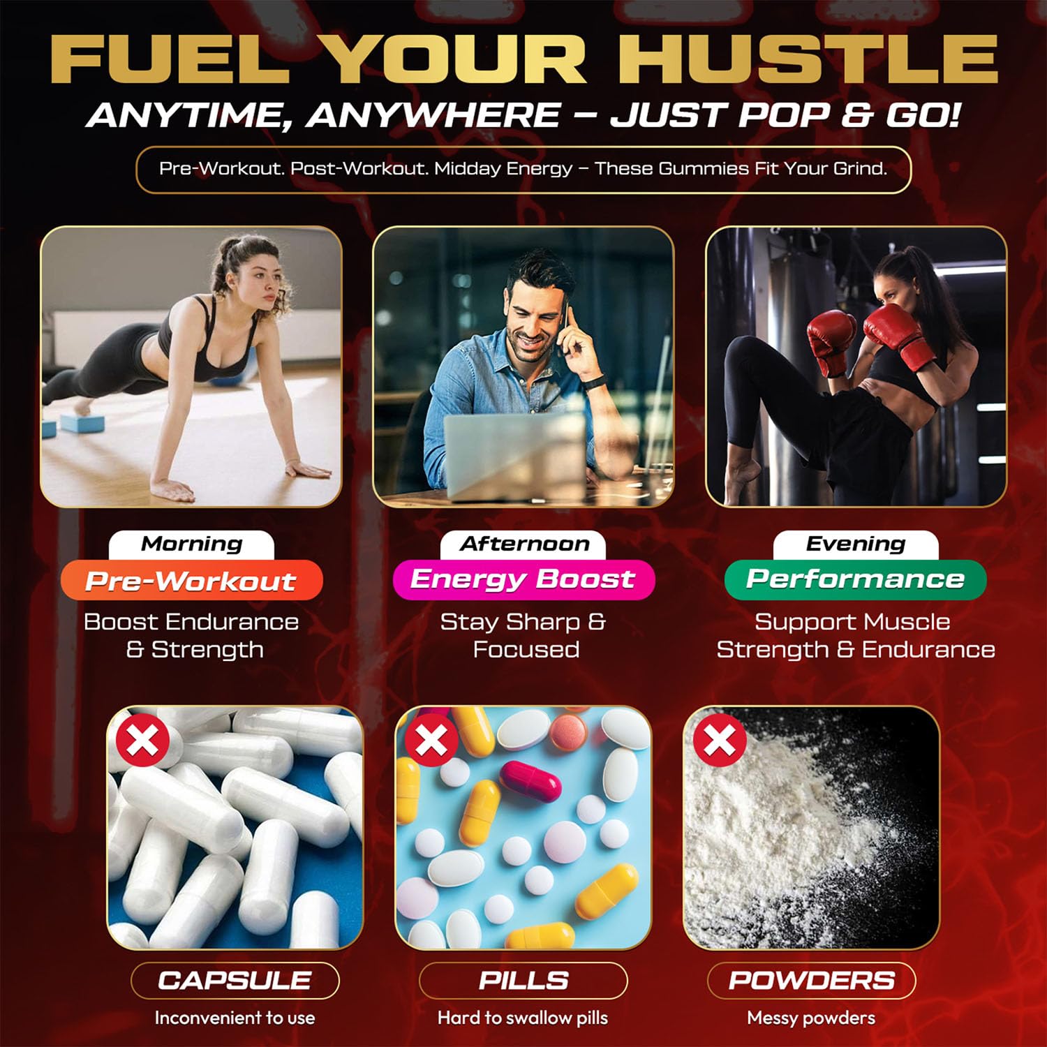 kukaly Creatine Monohydrate Gummies for Men & Women, 9000MG Creatine Gummies Sugar Free - Mixed Flavored with L-Taurine, BCAA 2:1, B12 B6 for Boost Strength, Focus & Endurance, Vegan, Non-GMO, 61pcs