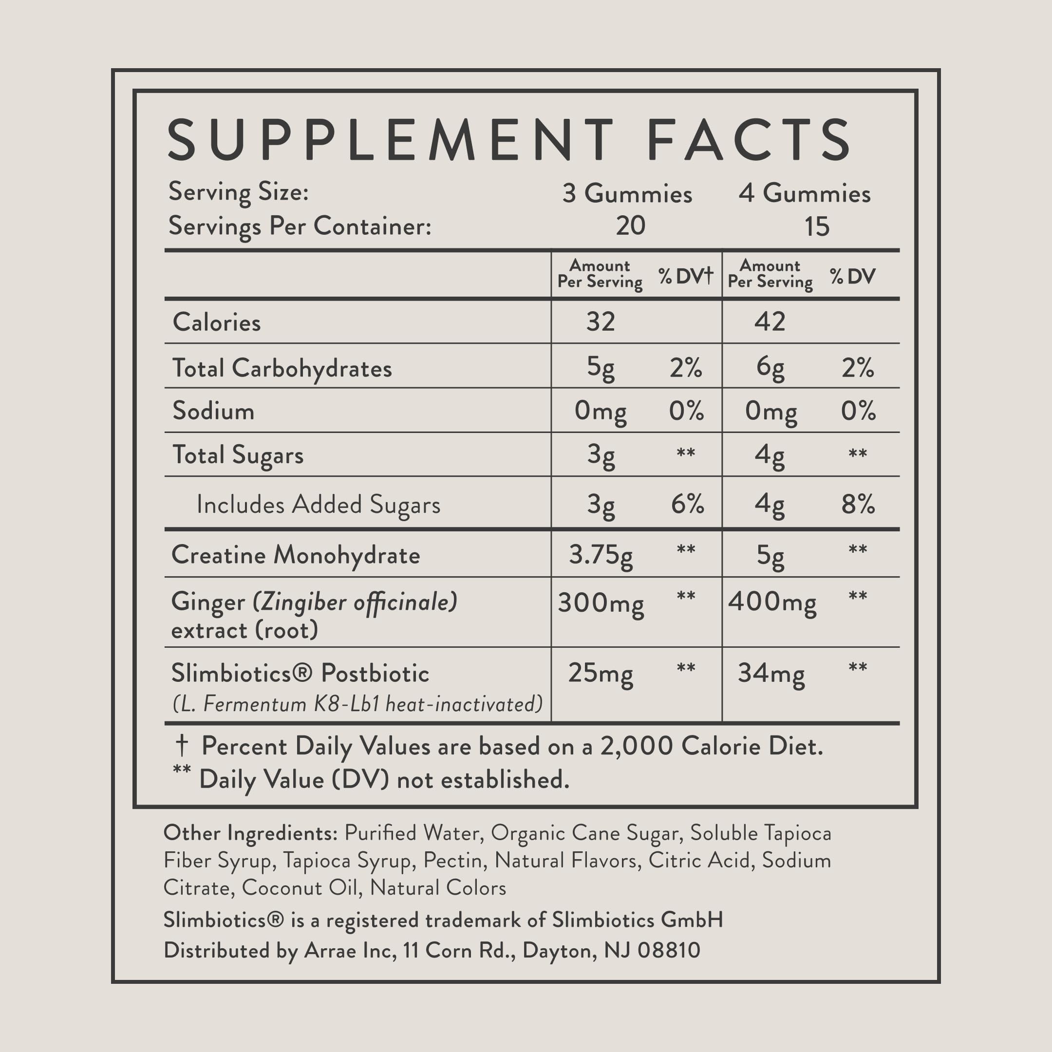 Arrae Tone Gummies – Creatine Monohydrate for Women – Support Lean Muscle, Strength & Recovery – Mixed Berry Flavor – 60 Count