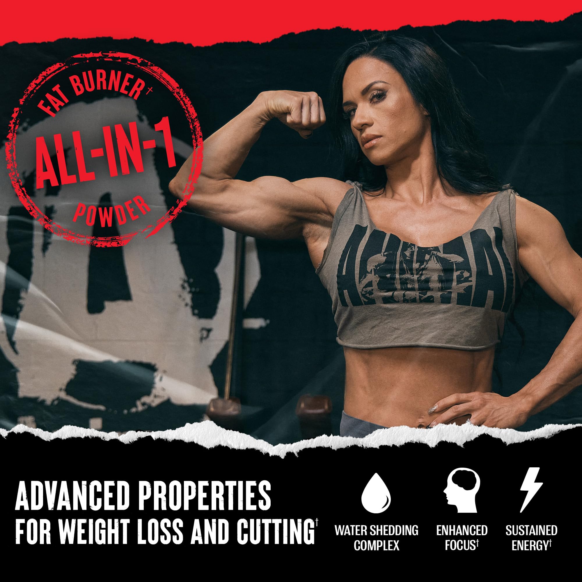 Animal Cuts Thermogenic Fat Burner Powder - Weight Loss for Women and Men for Metabolism, Energy, Focus, and Nootropic Brain Support with Ketones Appetite Suppressant - Blue Ice Pop Flavor