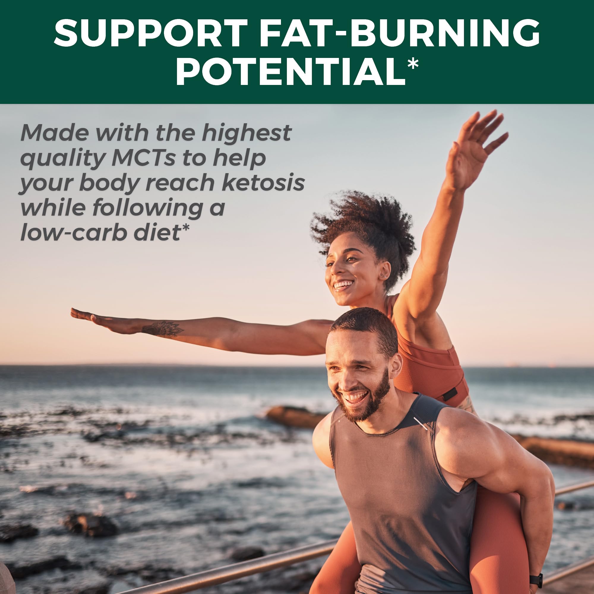 Viva Naturals Organic MCT Oil, 32 fl oz – MCT Oil for Coffee, USDA Organic, Non-GMO, Paleo Certified & Keto Friendly, Supports Energy & Mental Clarity