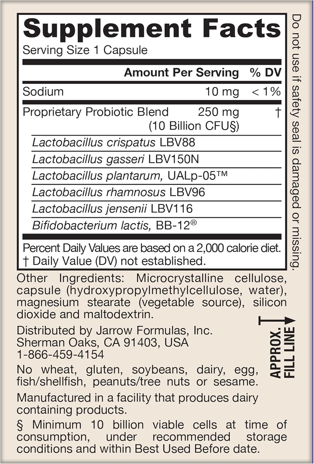 Jarrow Formulas Fem-Dophilus Advanced Vaginal & Digestive Probiotics 10 Billion CFU, for Vaginal, Urinary Tract, Digestive & Immune Support, 30 Capsules (Pack of 2)