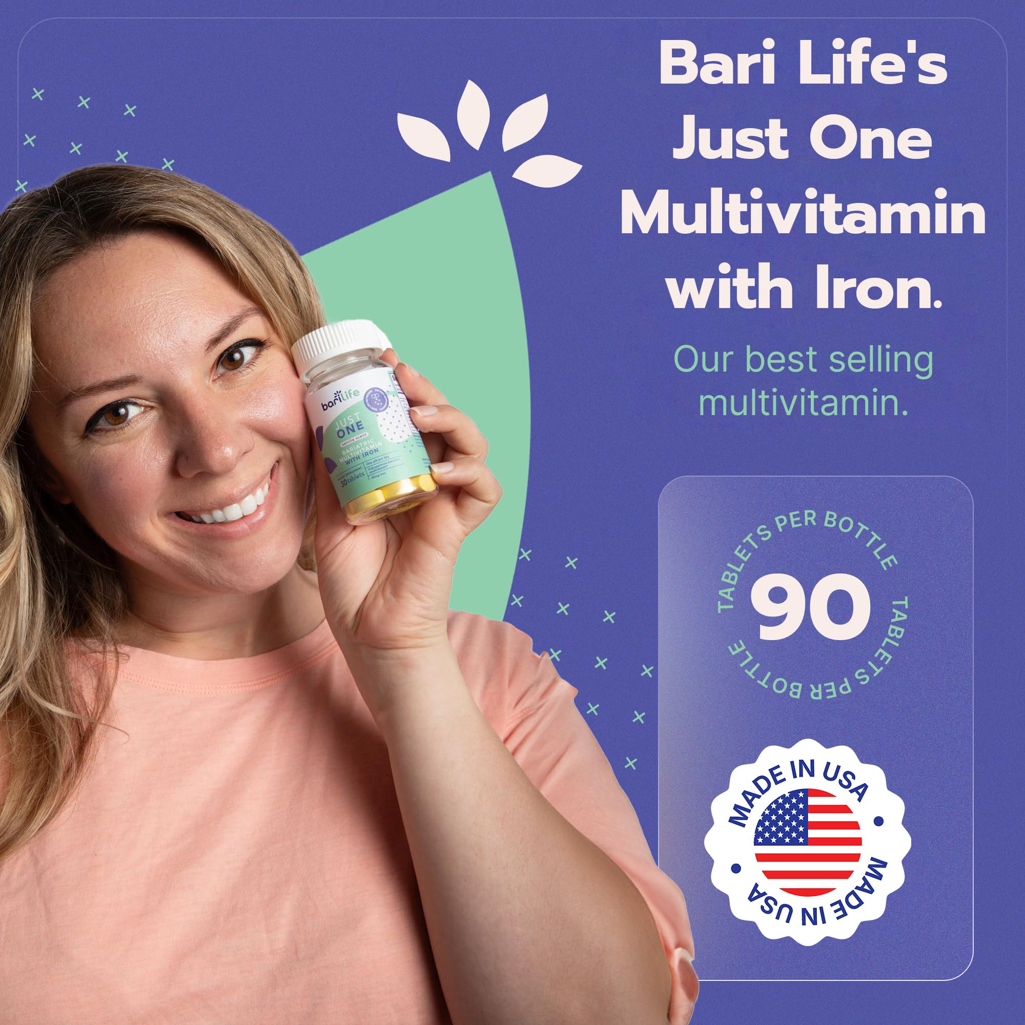 Just One - Once Daily Bariatric Multivitamin with Iron (30)