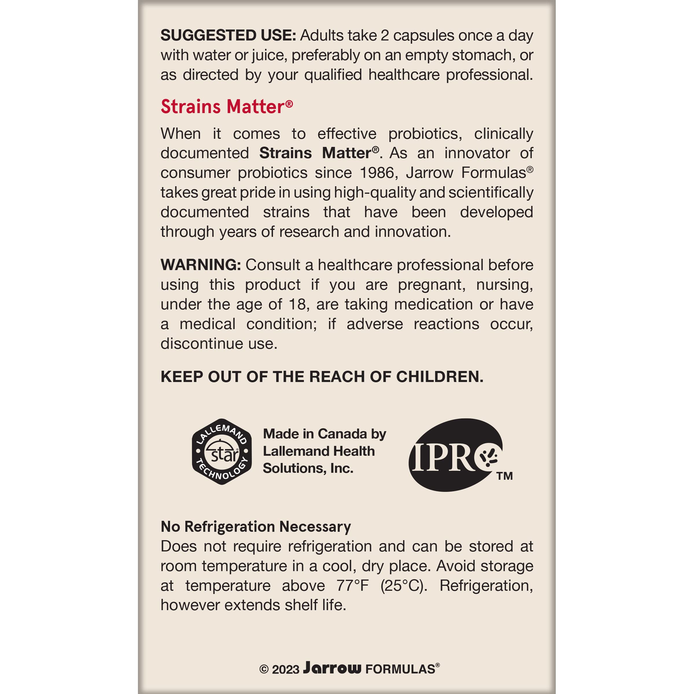 Jarrow Formulas Jarro Dophilus Probiotics 10 Billion CFU - Probiotic Supplement Capsules for Digestive Health & Gut Health for Women and Men, 120 Veggie Capsules, Up to 60 Days, Shelf Stable