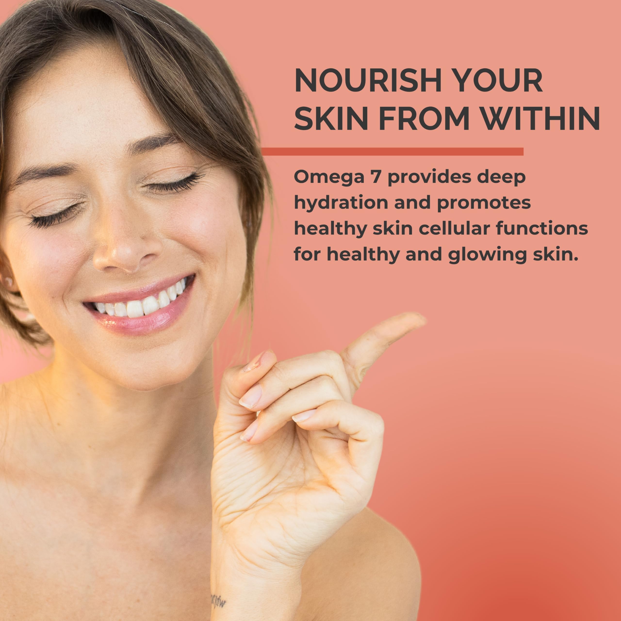 SeabuckWonders Complete Omega 3-6-7-9 Organic Sea Buckthorn Oil, 180 Softgels, 90 Day Supply, Supports Hair, Skin & Nails, Overall Health & Wellness