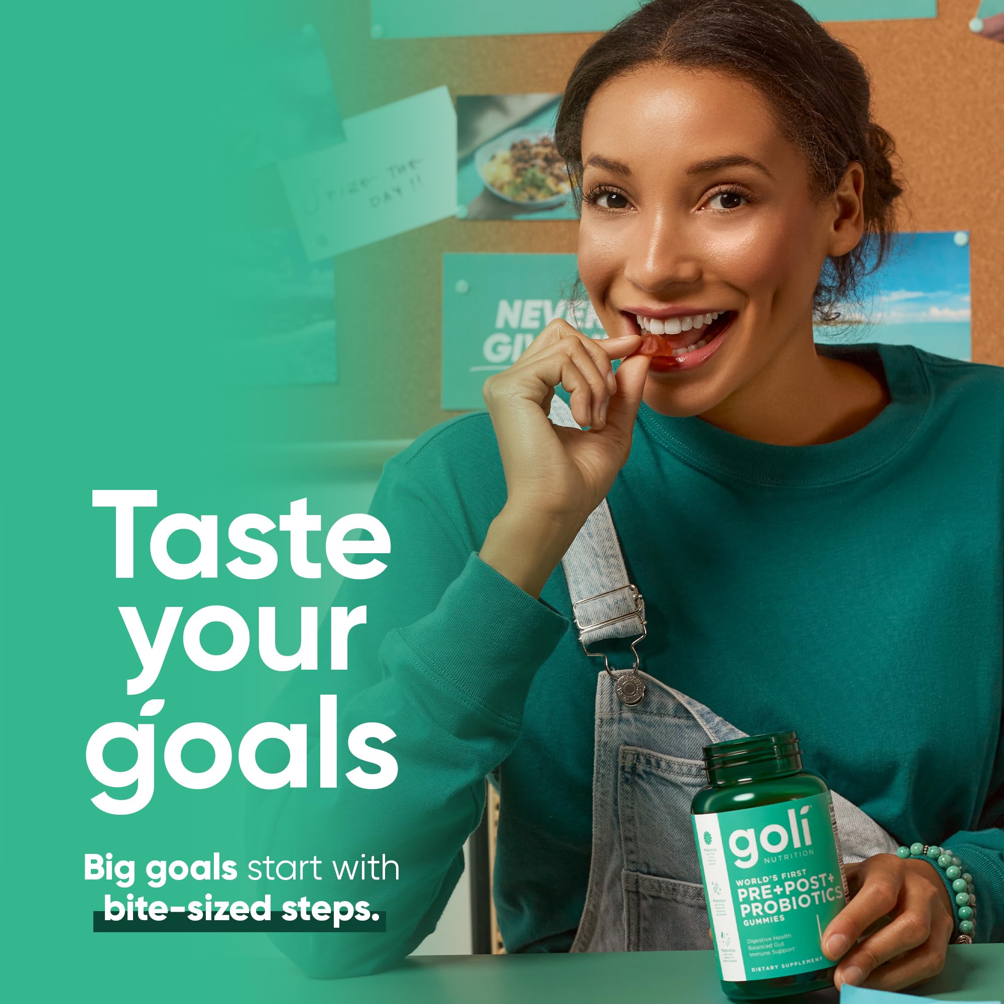 Goli Nutritional Supplement, Pre+Post+Probiotics Gummy - 300 Count - World's First 3-in-1 Gluten-Free, Vegan, Non-GMO, and Gelatin-Free.