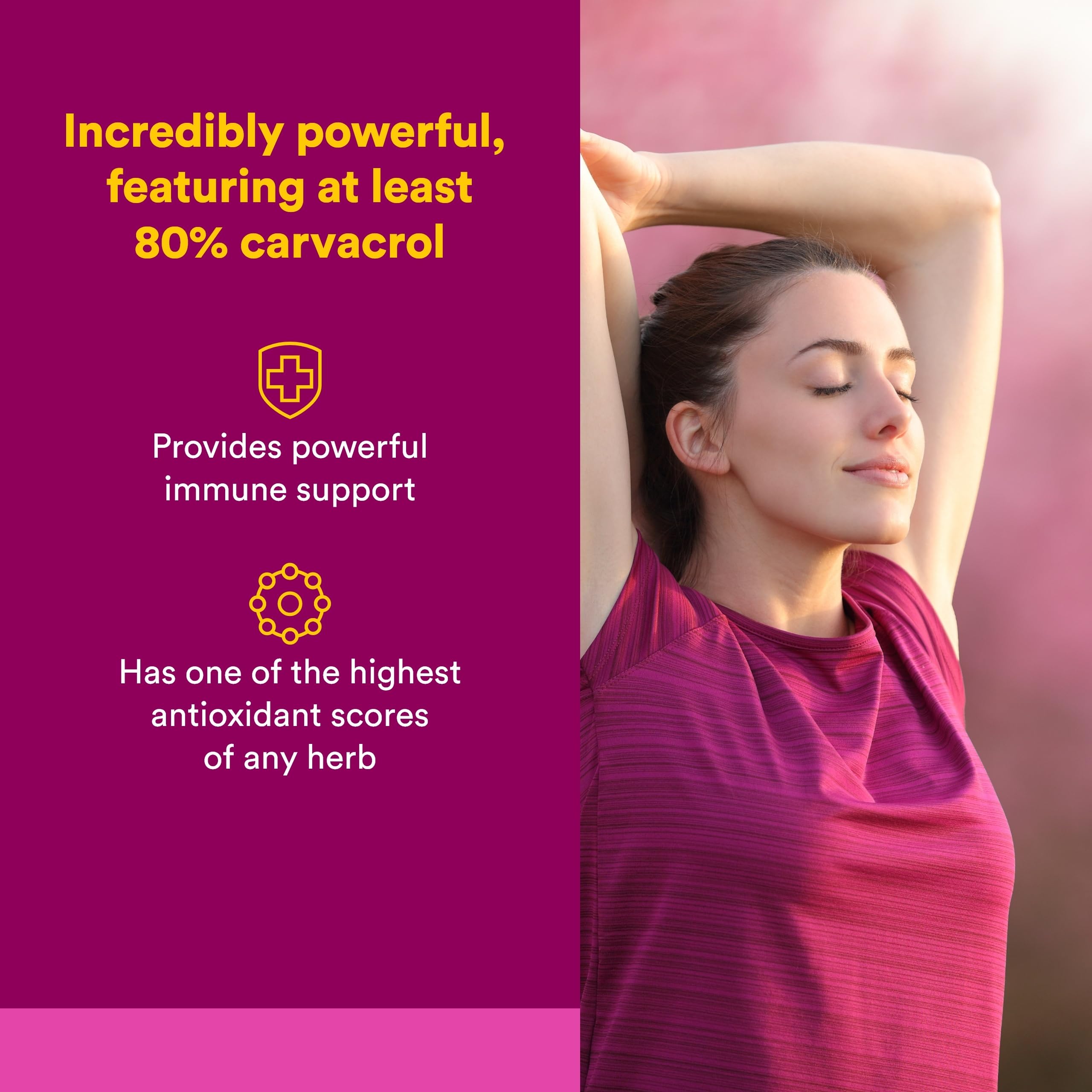 Natural Factors Oil of Oregano - Liquid Antioxidant Support Supplement for Immune Support - Easy Swallow Health Supplement with Non-GMO & Gluten-Free Formula - 3.25 fl oz