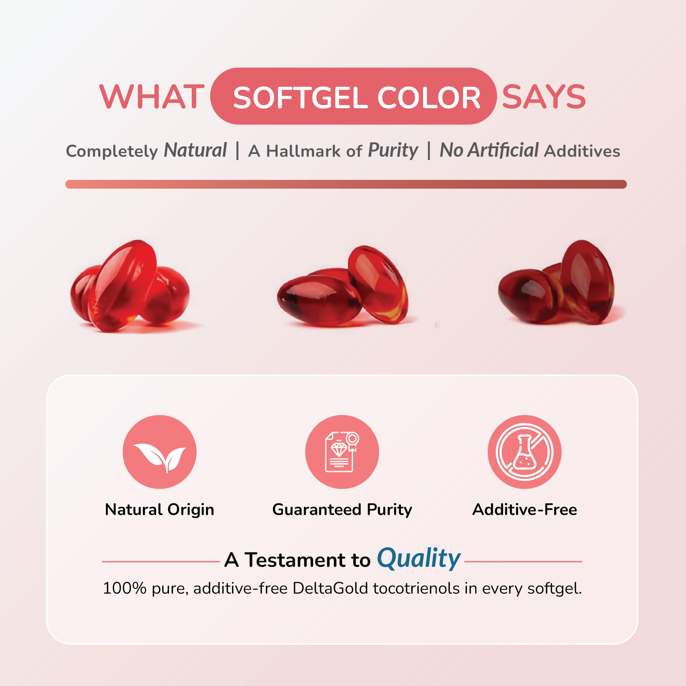 Wellness Extract Eannatto Tocotrienols Vitamin E Supplements Tocopherol Free, Supports Immune Health, Non-GMO, Gluten Free & Antioxidant (300MG 60 Softgels)