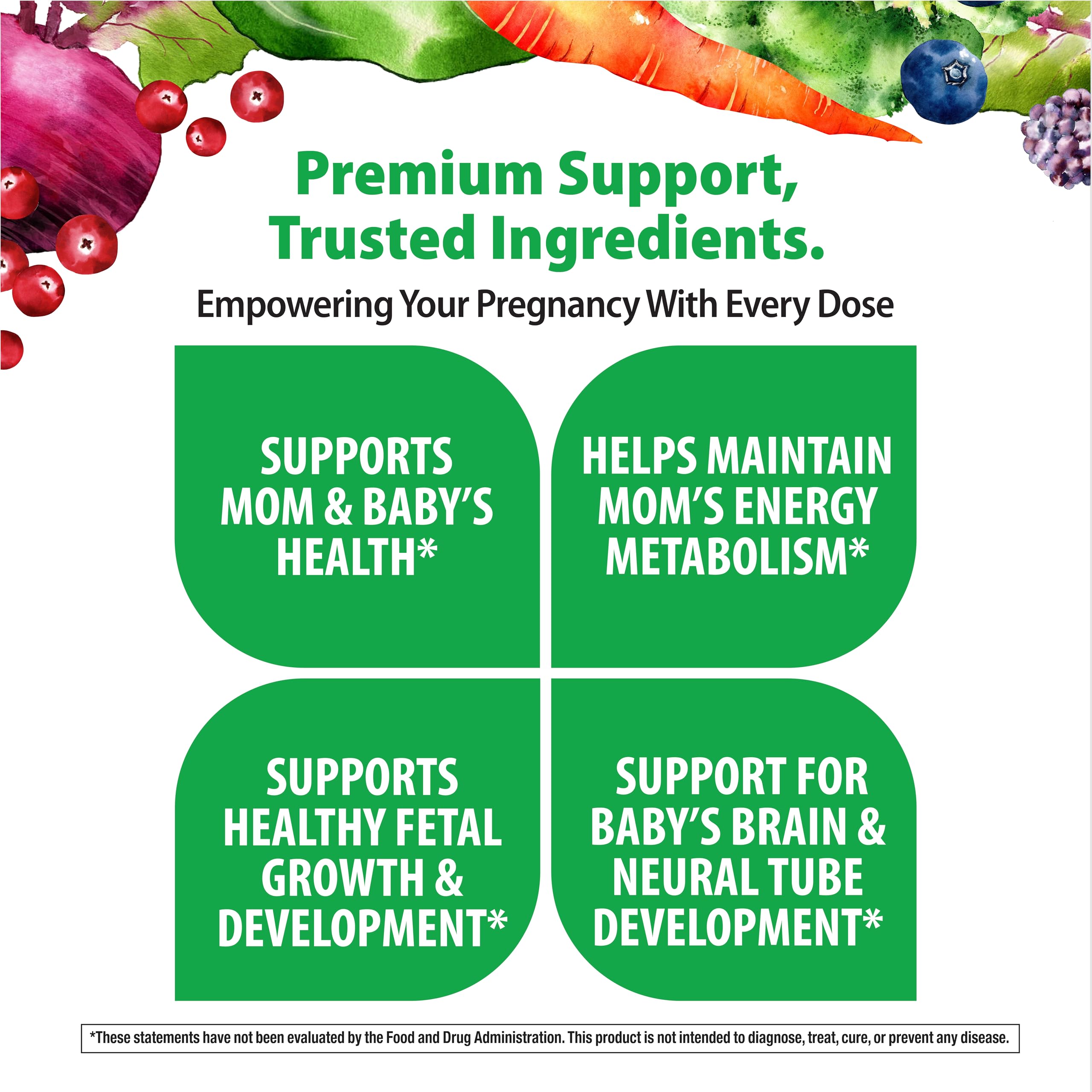 Rainbow Light Prenatal Multivitamin One + for Women | 60 Caplets | Essential Nutrition for Mom & Baby | Real Food Nutrients | Prenatal Botanical & Probiotic Blend