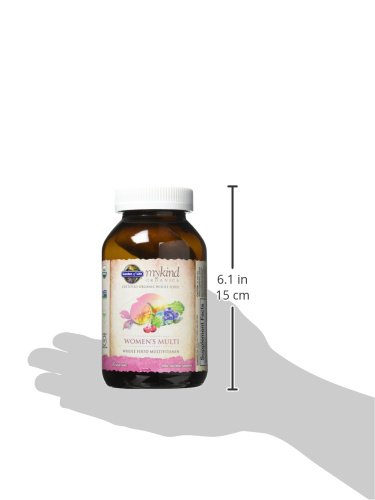 Garden of Life Organics Multivitamin for Women,Womens Multi with Vitamin C,D,Folate,B6,B12,Biotin,Iron,Vegan Whole Food Vitamins for Women,Energy,Skin,Nails,120 Tablets,(Pack of 2)