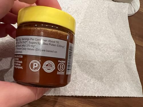 Superfood Honey by Beekeeper's Naturals - Bee Pollen, Royal Jelly, Propolis, Honey - Natural Energy, Immune Support, Mental Clarity, Athletic Performance (4.4 oz)