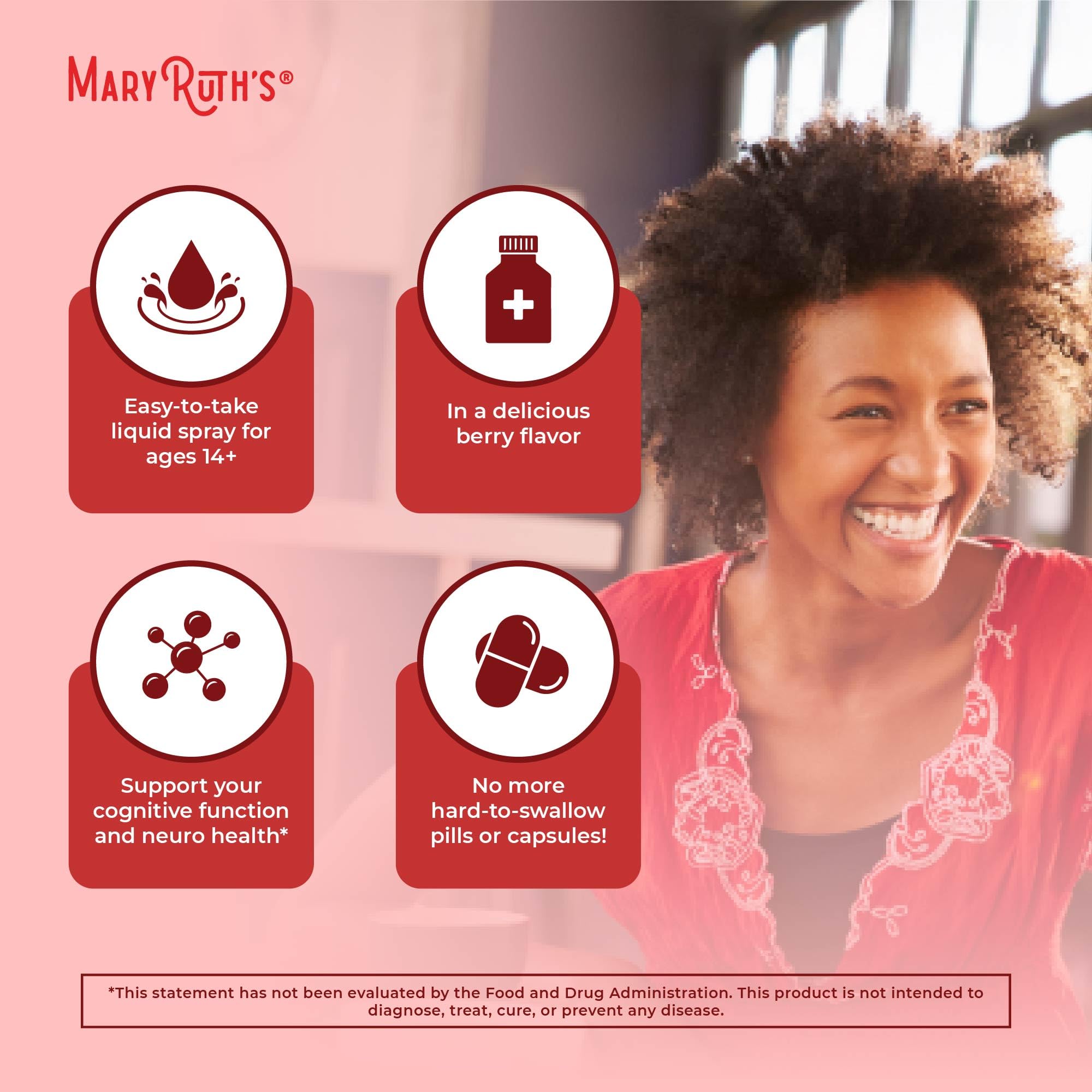 MARYRUTH'S Organic Methyl B12 Spray | 1,500 mcg B12 Per Serving | Methylcobalamin | Energy Metabolism | Cognitive Function | Neuro Health | Vegan | Gluten Free | Sugar Free | 1 Fl Oz