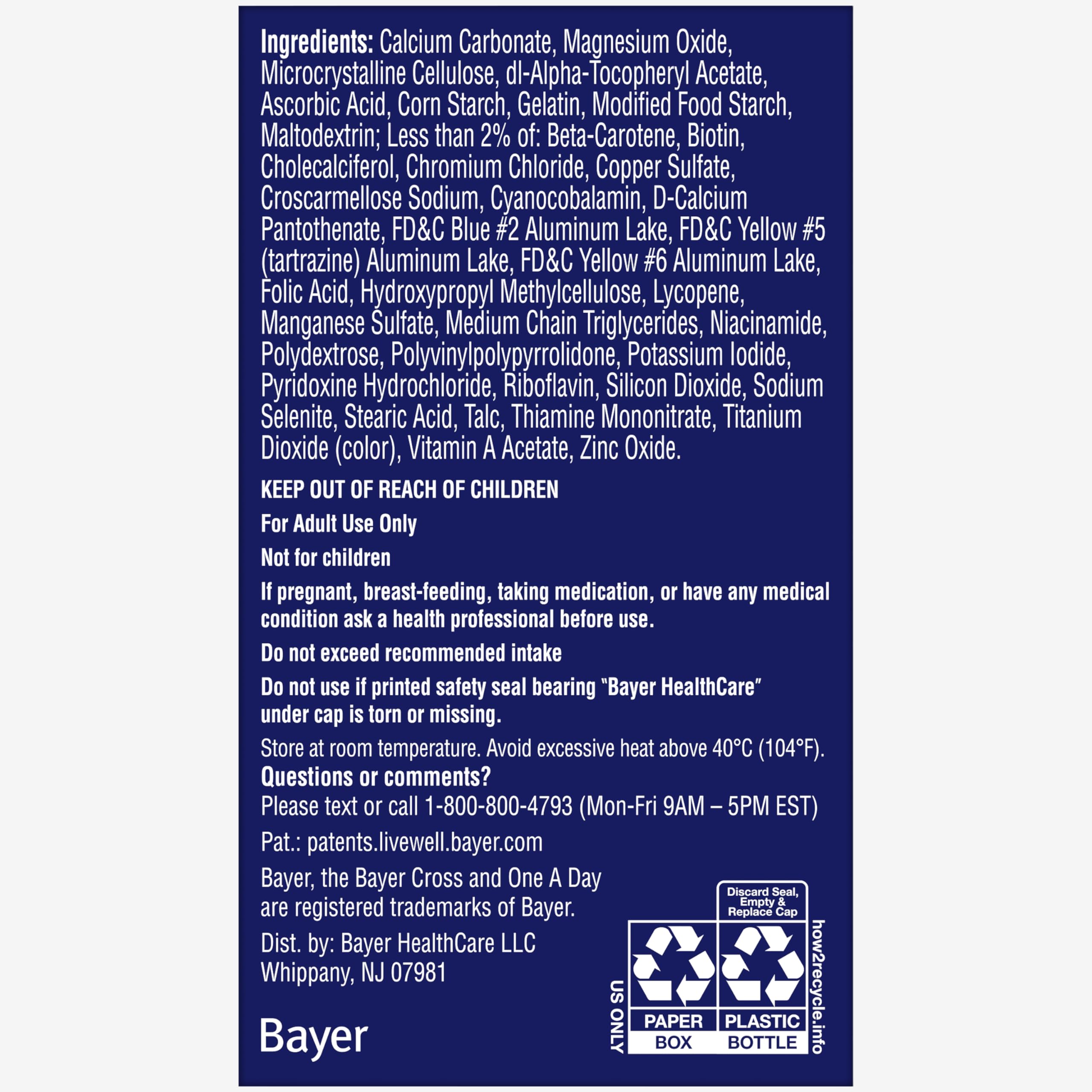 A Day Men's Pre-Conception Health Multivitamin to Support Healthy Sperm,Supplement for Men with Vitamin C,Vitamin E,Selenium,Zinc,and Lycopene,30 Count (Pack of 2)