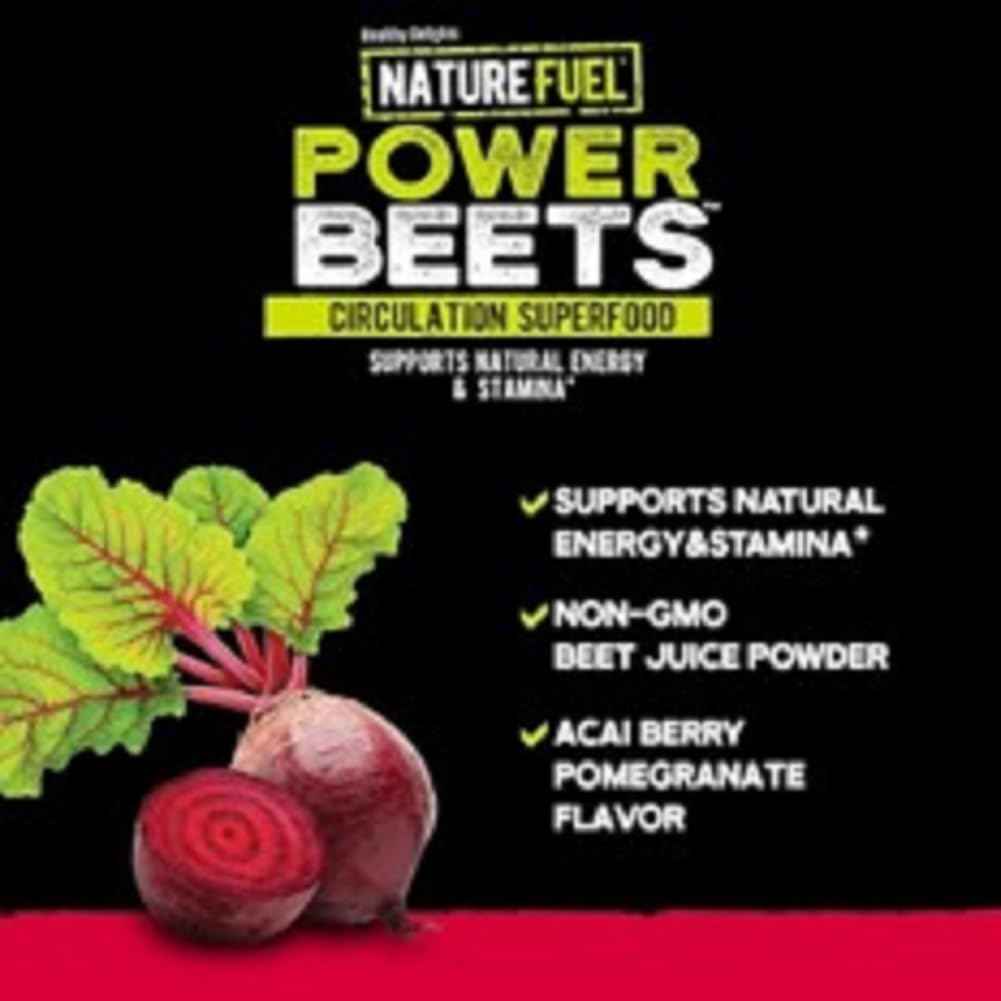 Amazing Grass Greens Blend Superfood: Super Greens Powder Smoothie Mix for Boost Energy, 60 Servings & Nature Fuel Power Beets Powder, Beet Root Powder, Support Natural Energy, 60 Servings