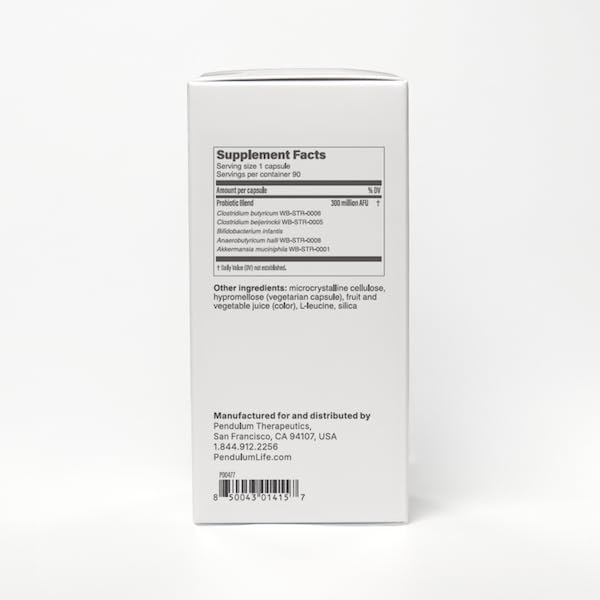 Pendulum Metabolic Daily - Multi-Strain Probiotic with Akkermansia muciniphila to Support Metabolism and Sustain Energy Levels - for Women and Men - 90 Capsules (1 Pack)