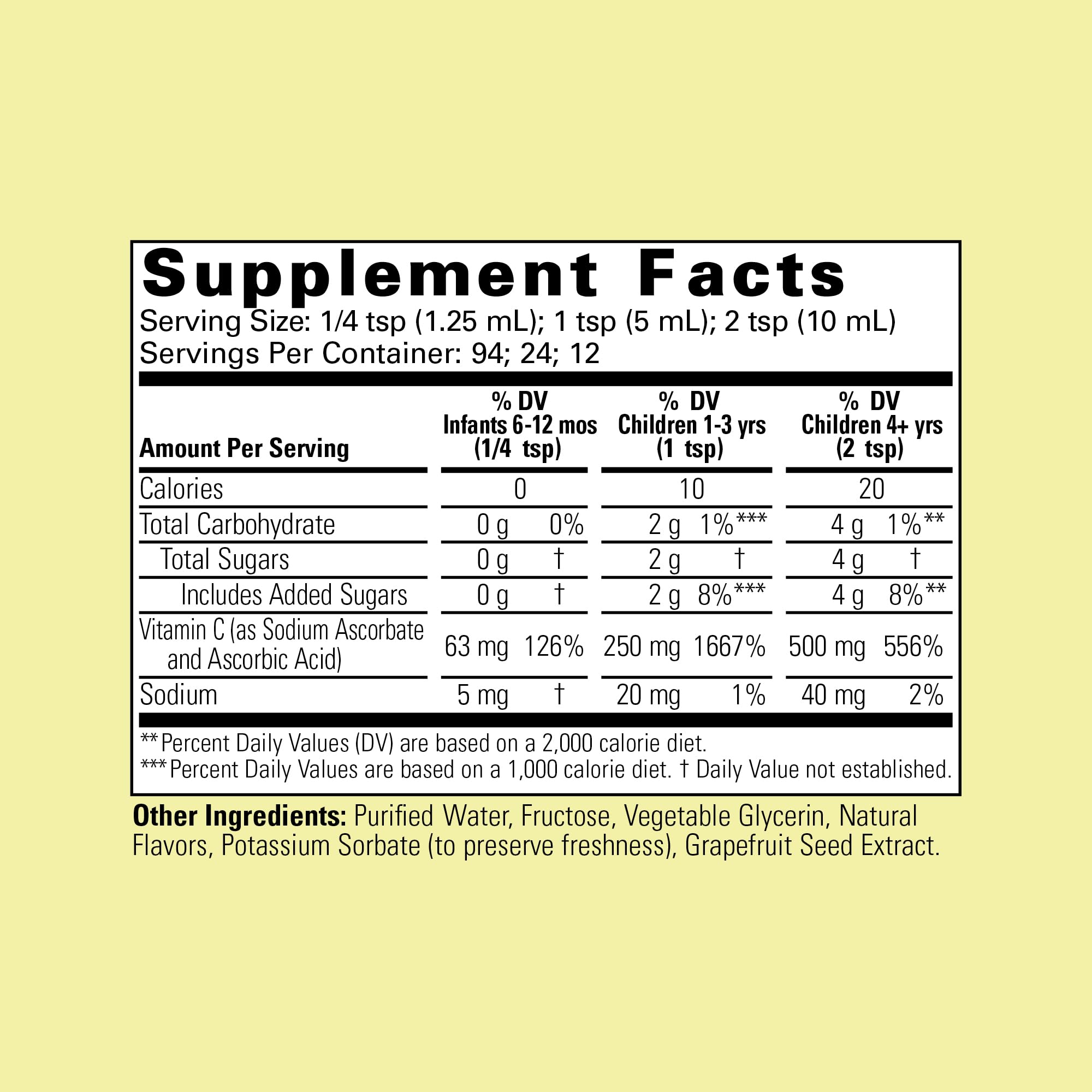 CHILDLIFE ESSENTIALS Liquid Vitamin C - Pure Vitamin C Liquid Supplement for Kids, Immune System Support, Natural Orange Flavor, 4 Fl Oz (Pack of 2)