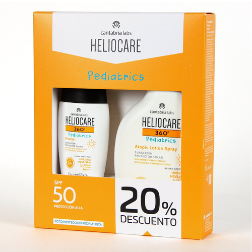 HELIOCARE PACK PEDIATRICO MINERAL 50ML SPRAY ATOPIC 250ML