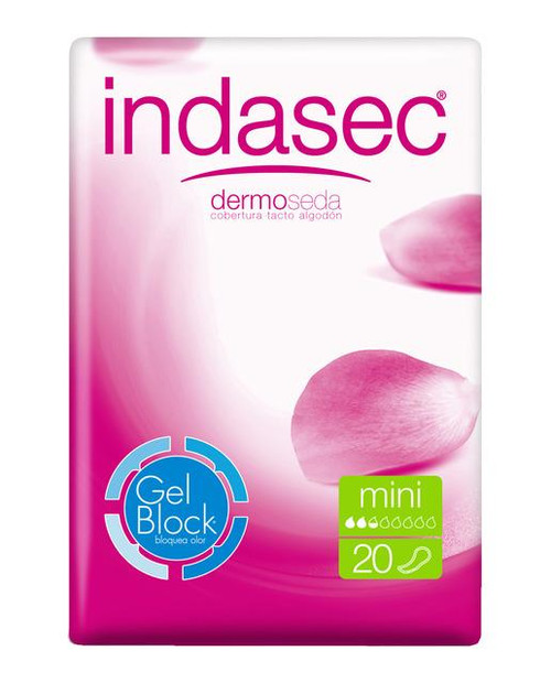 Compresa incontinencia mini 20 unidades indasec