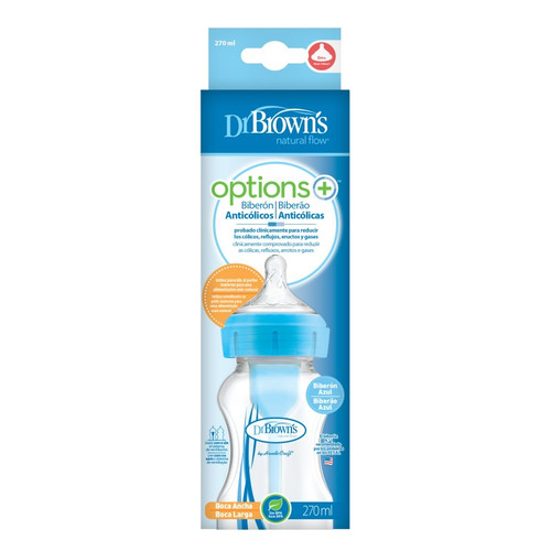 Dr brown's options+ biberón nature boca ancha 270 mL