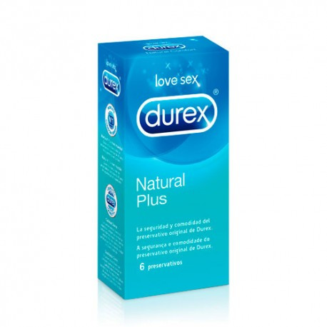 Durex natural plus 6 unidades