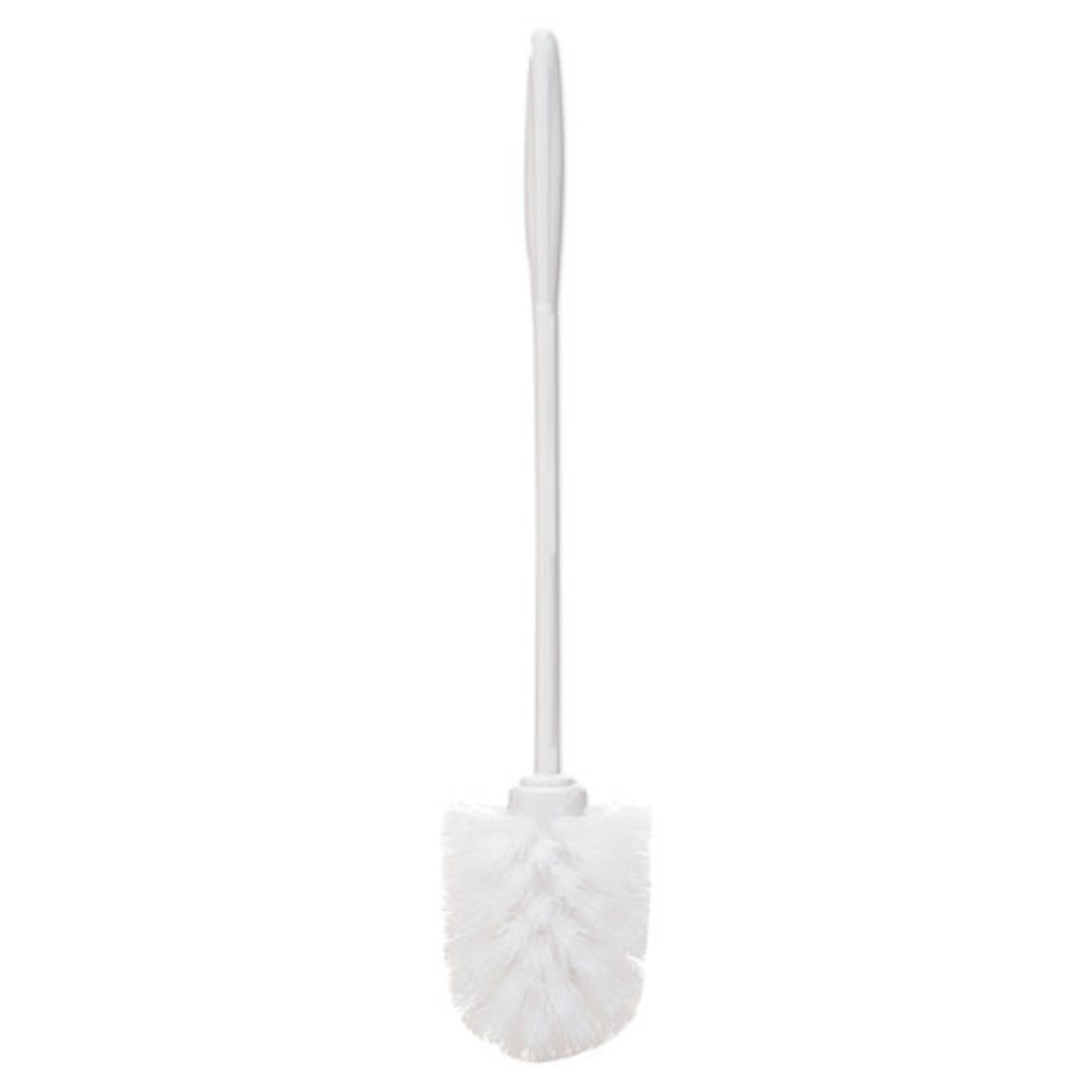 Toilet Bowl Brush, 15", White, Plastic, 24/carton