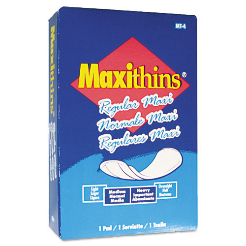 HOSPECO® Maxithins Vended Sanitary Napkins, Size 4, Regular, 250/Ct