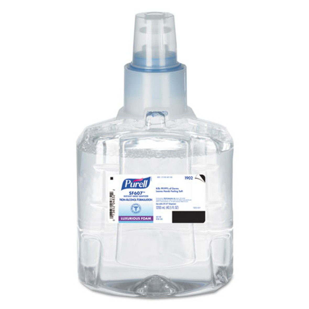 Sf607 Instant Foam Hand Sanitizer, 1200 Ml Refill, Fragrance Free, 2/carton