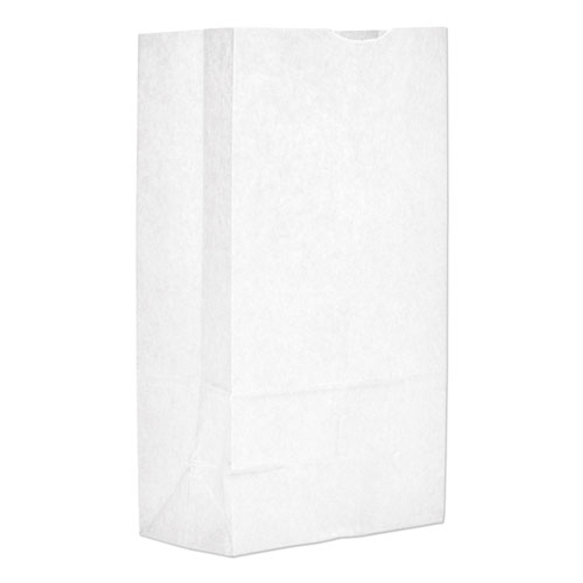 Grocery Paper Bags, 40 Lbs Capacity, #12, 7.06"w X 4.5"d X 13.75"h, White, 500 Bags