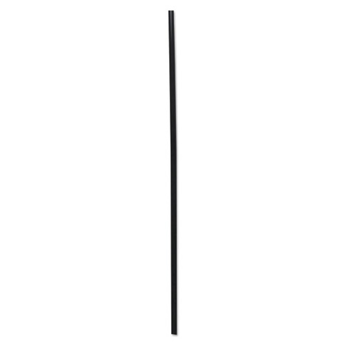 Boardwalk Cocktail Straws, 8", Polypropylene, Black