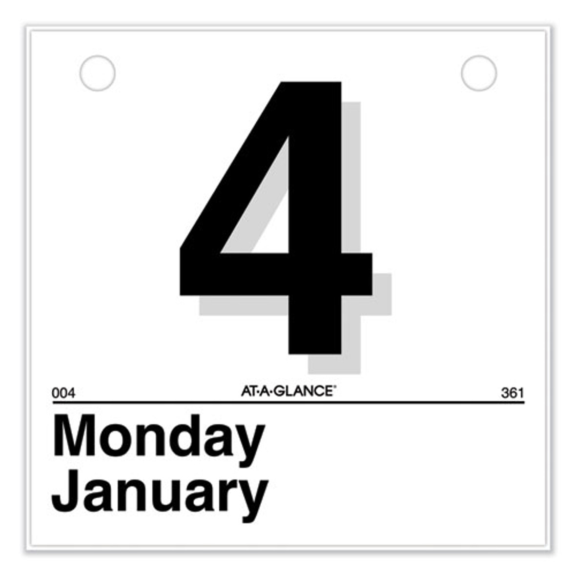 At-A-Glance® "Today Is" Daily Wall Calendar Refill, 6 x 6, White Sheets, 12-Month (Jan to Dec): 2022, Pack of 1