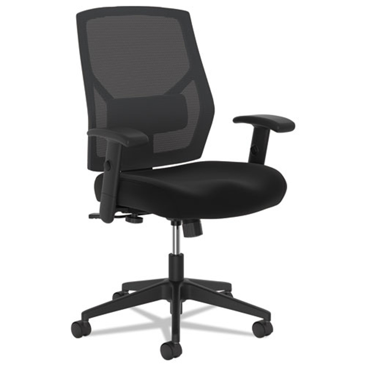 HON® Vl581 High-Back Task Chair, Supports Up To 250 lb, 18" To 22" Seat Height, Black, 1 Each/Carton