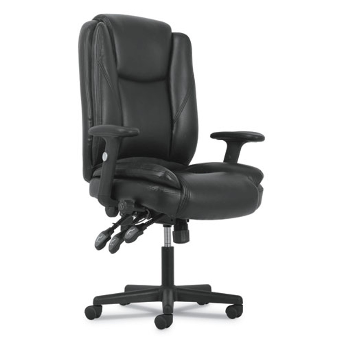 Sadie™ High-Back Executive Chair, Supports Up To 225 lb, 17" To 20" Seat Height, Black, 1 Each/Carton