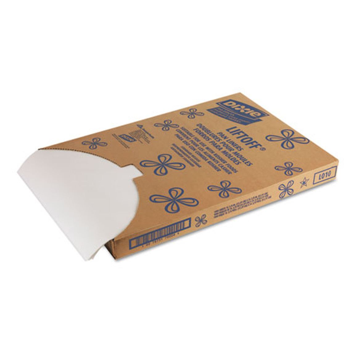 Dixie® Greaseproof Liftoff Pan Liners, 16.38 x 24.38, White, 1,000 Sheets/Carton